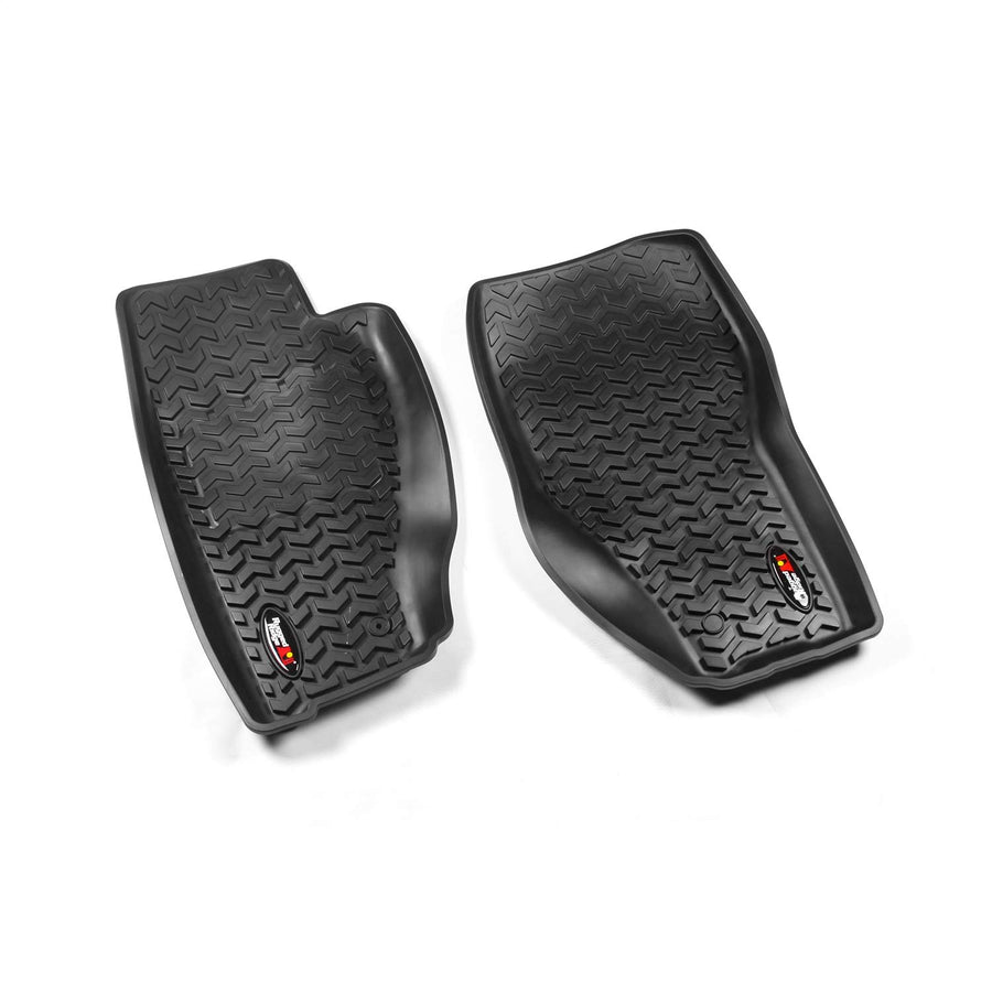 Rugged Ridge Front Floor Liners for Jeep Liberty | All-Terrain, Pair, Black | 12920.31 | Fits 2008-2013 Jeep Liberty KK