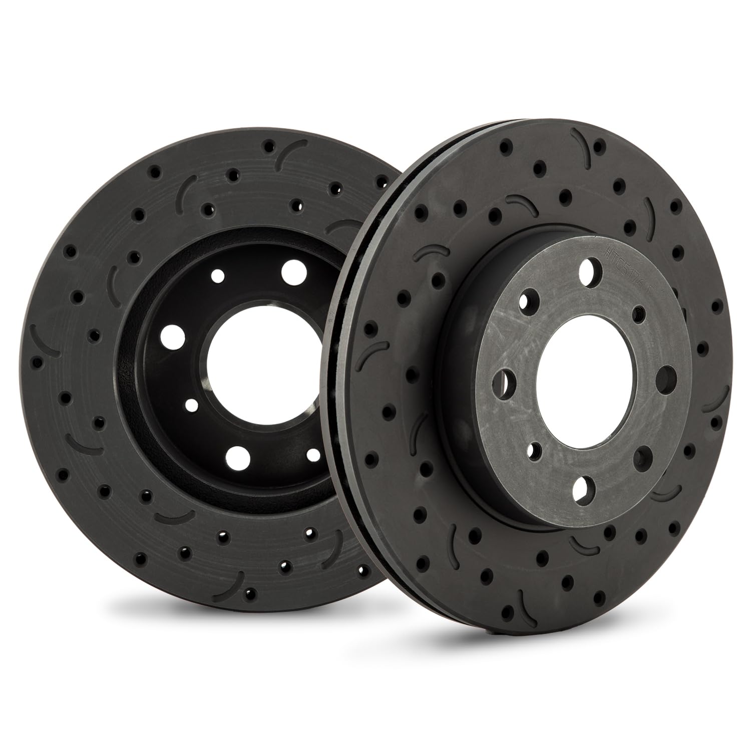 Talon Cross-Drilled and Slotted Vented Rotor, Hawk Performance Brakes, 9.45 in. Diameter, 1.77 in. Height