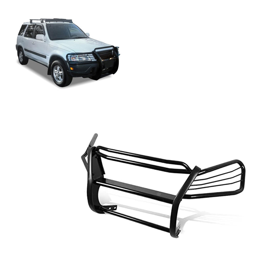 Bumper Guard Black Horse Grille brush Modular Black Compatible with 1997-2001 Honda CR-V-PG24001MA
