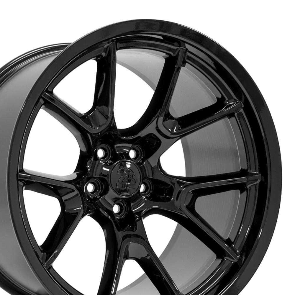 20 Inch OE Wheels DG21 Rim Fits Challenger 50th Anniversary Style 5x115 20x11 Gloss Black - Hollander 10369 (1)