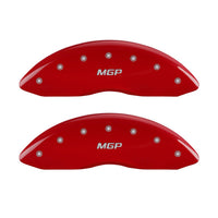 Red Brake Covers MGP Caliper Covers Engraved with Silver 10044SMGPRD (Set of 4)
