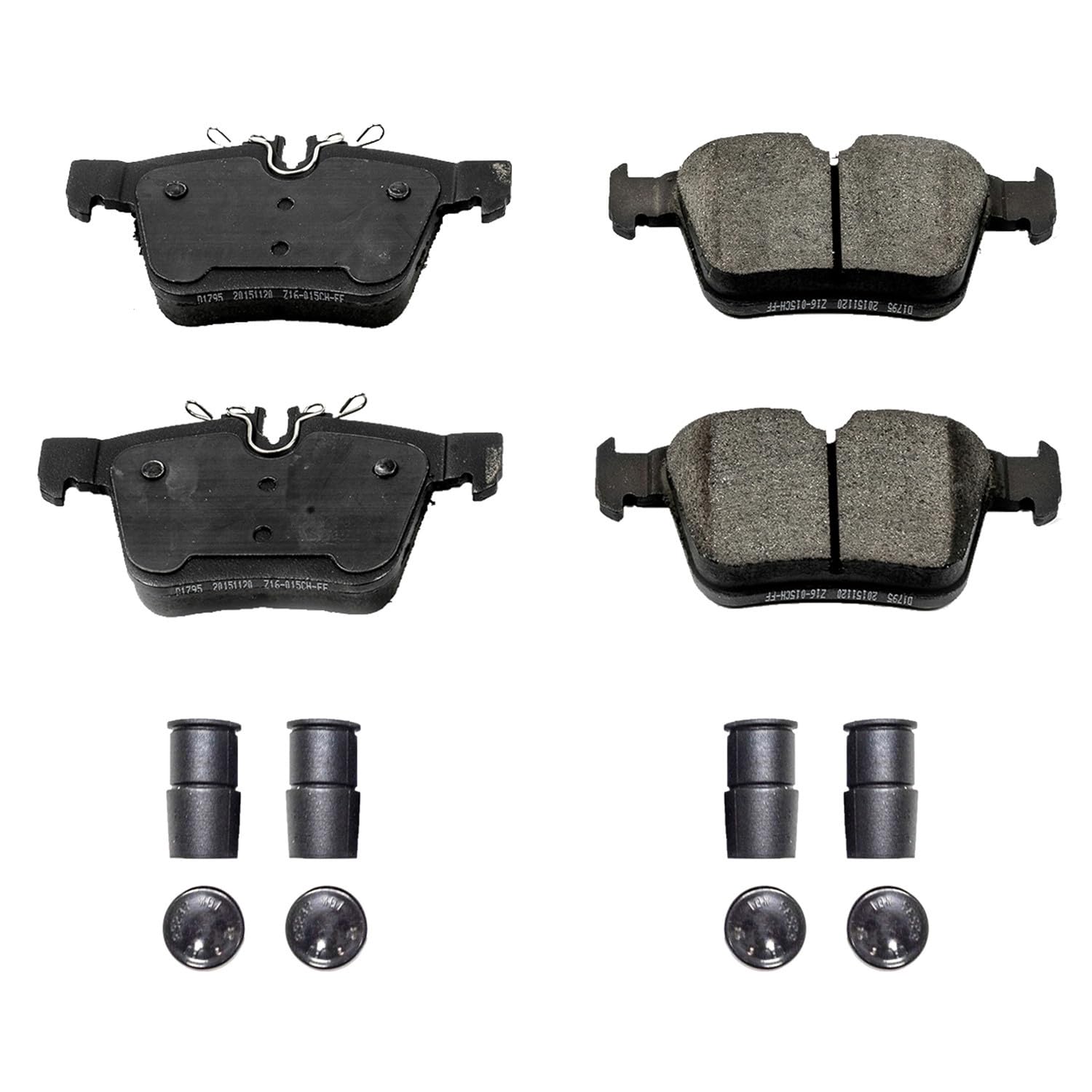 Power Stop Brake Kit Front For Mercedes-Benz C300 2015-21 |C300 2023 |C350e 2016-18 |C400 2015 - Ceramic Brake Pads With Installation Hardware, 17-1795