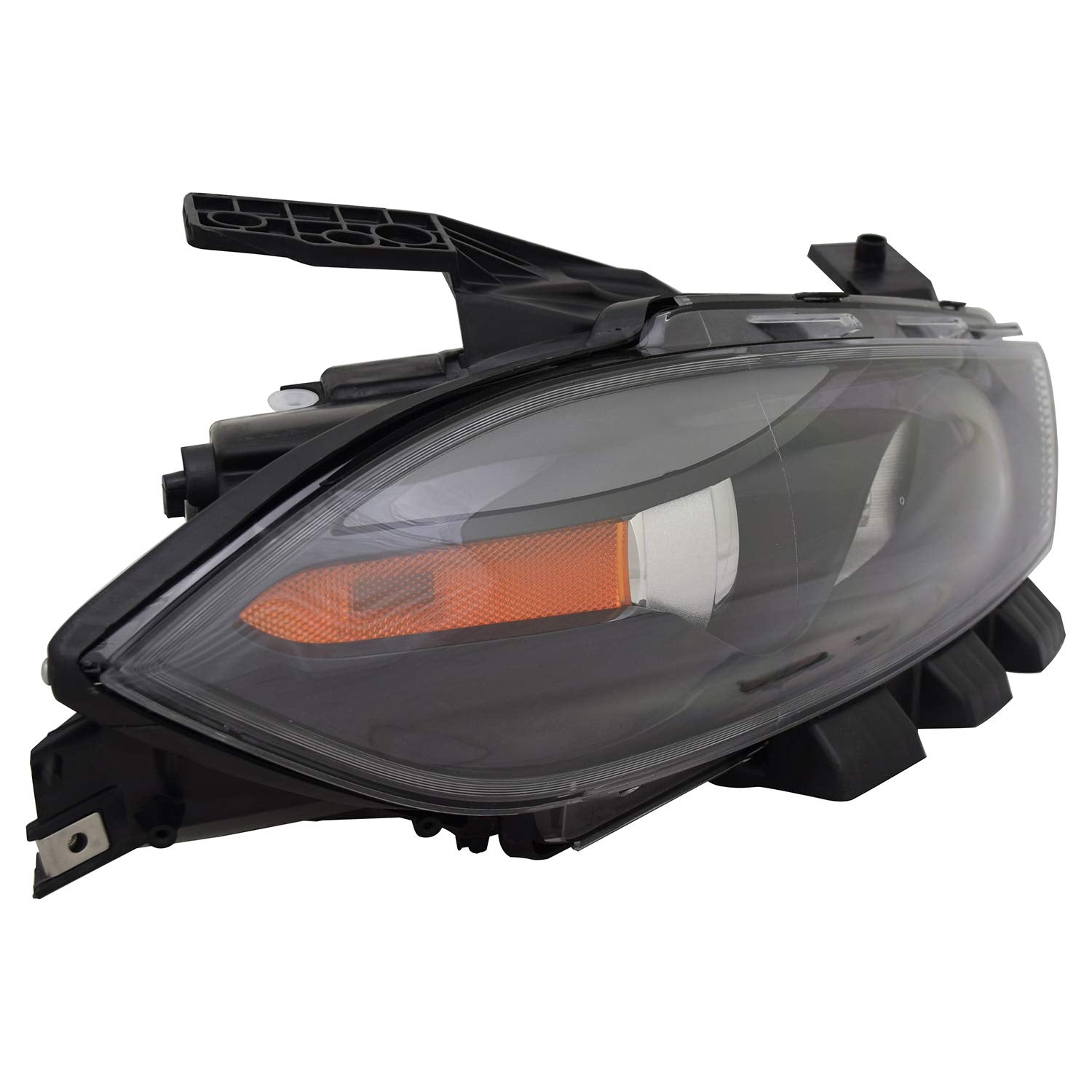 Right TYC Headlight Assembly Compatible with 2013-2015 Dodge Dart