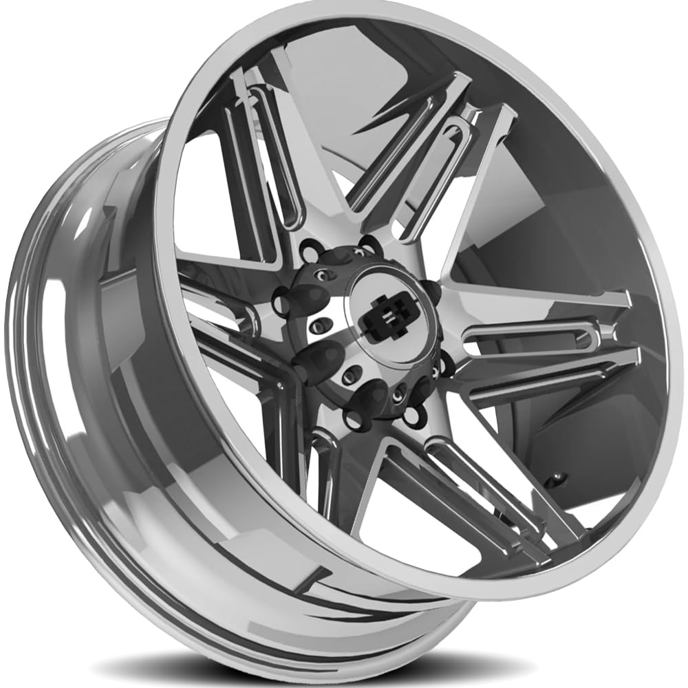 Custom Wheel Vision 363 RAZOR - 22x10, -19 Offset, 8x170 Bolt Pattern, 125.2mm Hub - Chrome Rim
