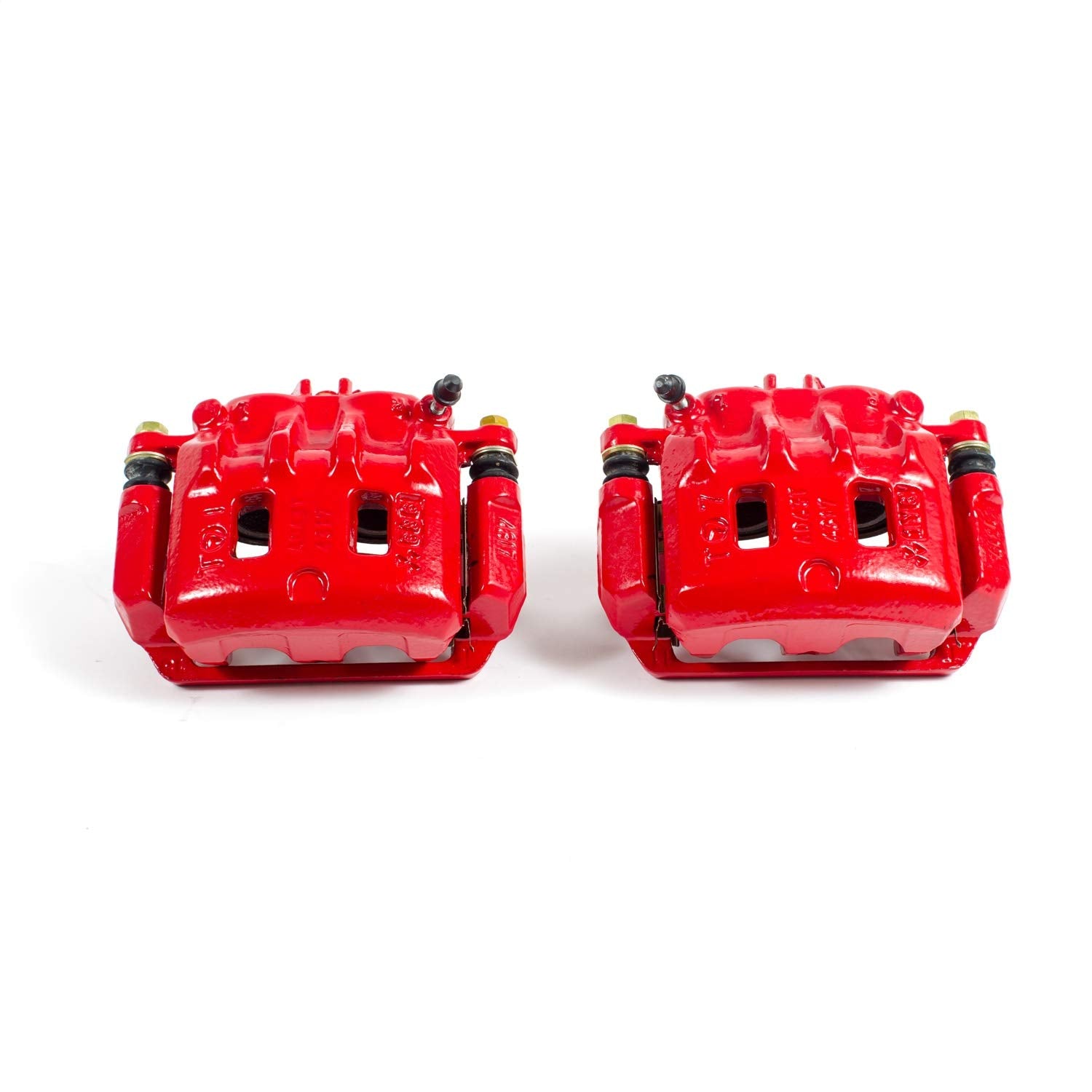 Power Stop S1948 Front Pair of High-Temp Red Powder Coated Calipers