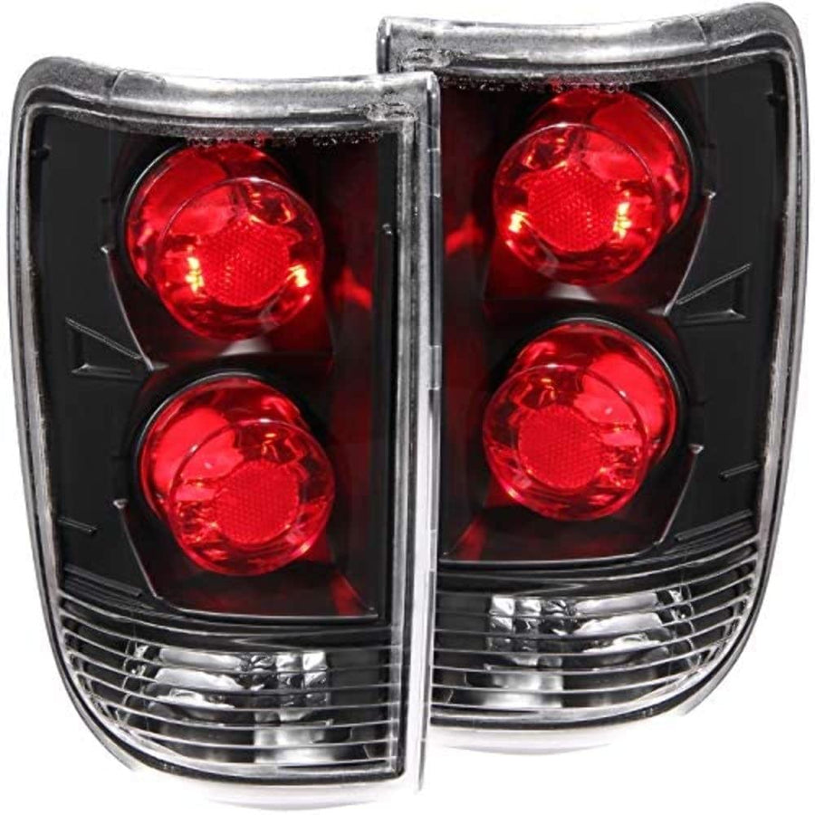 Chrome Euro Tail Light Set-Smoke Lens ANZO USA 221173