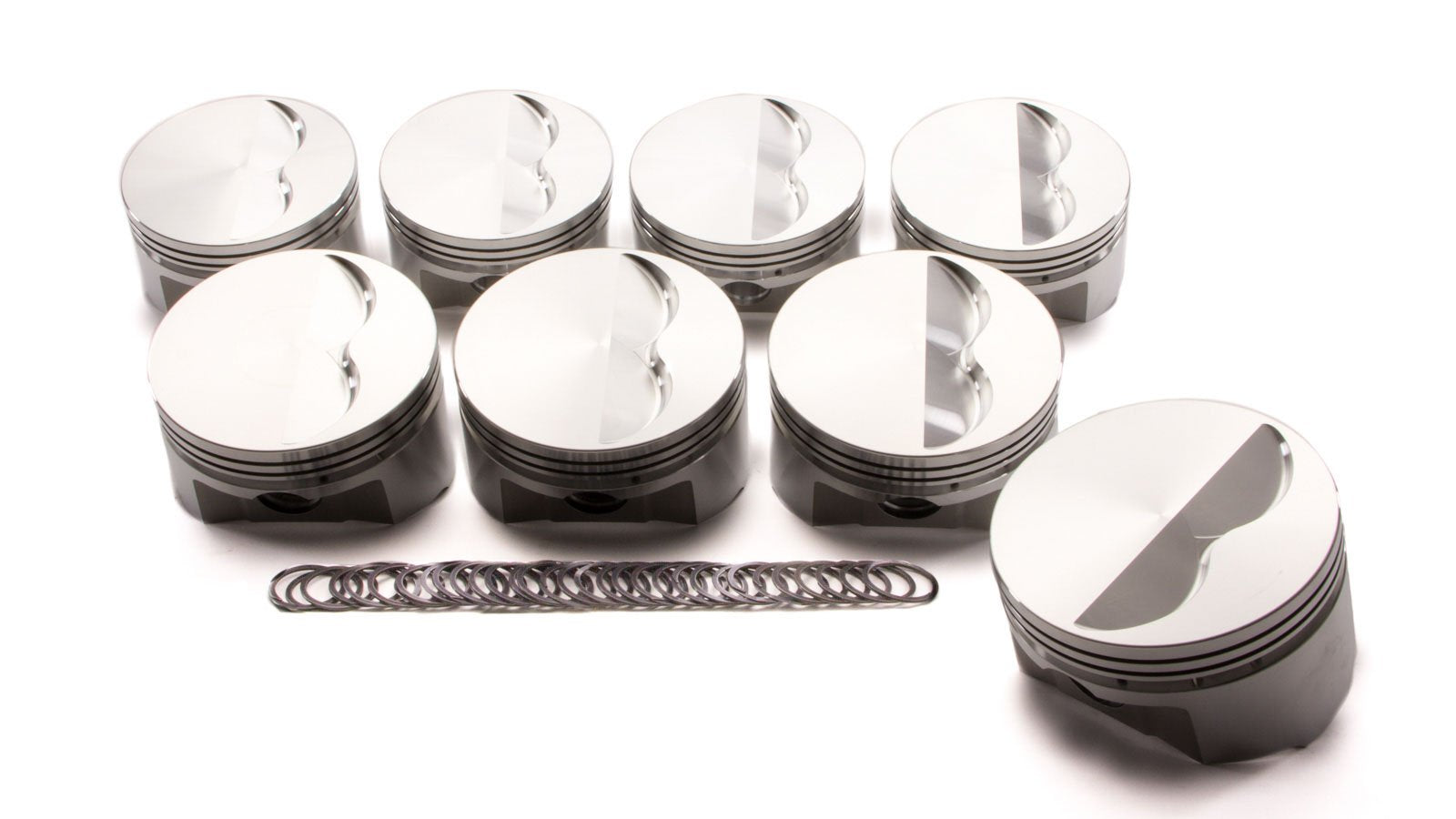Sportsman Racing Products 4.030 Bore SRP Flat Top Piston Set for Small Block Chevy