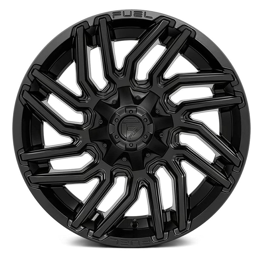 20x9 D775 TYPHOON, Bolt Pattern: 5x5.5/150, Offset: 1, MATTE BLACK, set of 1