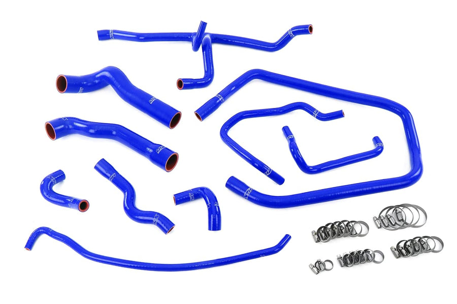HPS Performance Silicone Blue Radiator, Heater, Throttle Body, Expansion Tank Coolant Hose Kit Compatible for 1992-1995 BMW 325i 325is 2.5L E36 M50, 57-2083-BLUE