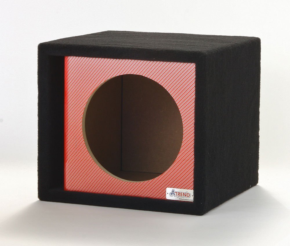 Red Atrend 12" Single Vented Carbon Fiber