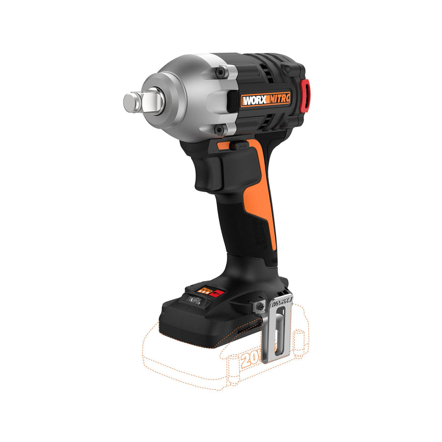 WX272L.9 WORX Nitro 20V Power Share 1/2” Cordless Impact Wrench with Brushless Motor (Tool Only)