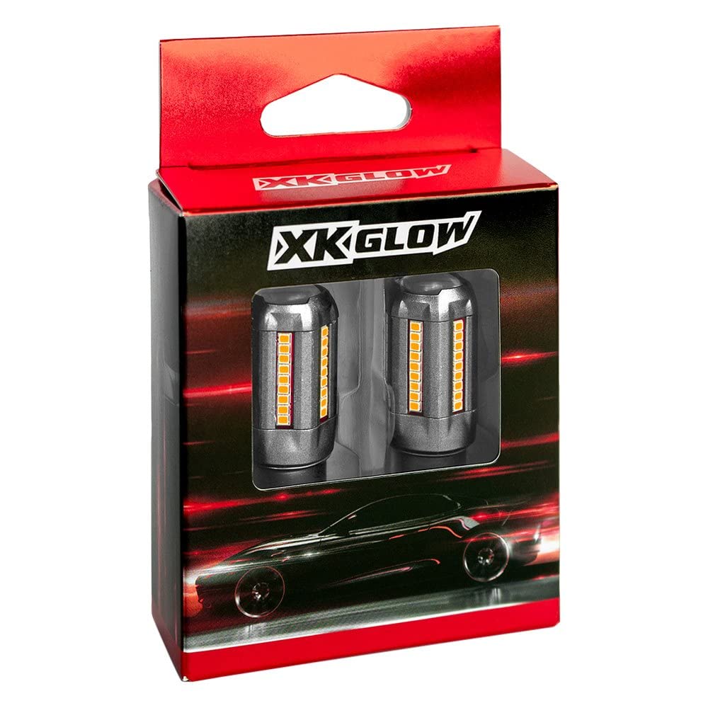 XKGLOW 2pc Amber XK1156-A Auto Bulb