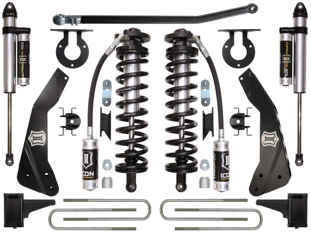 Stage 3 Coilover Conversion System, ICON 4-5.5" Lift Compatible with 2011-2016 Ford F250/F350, K63133