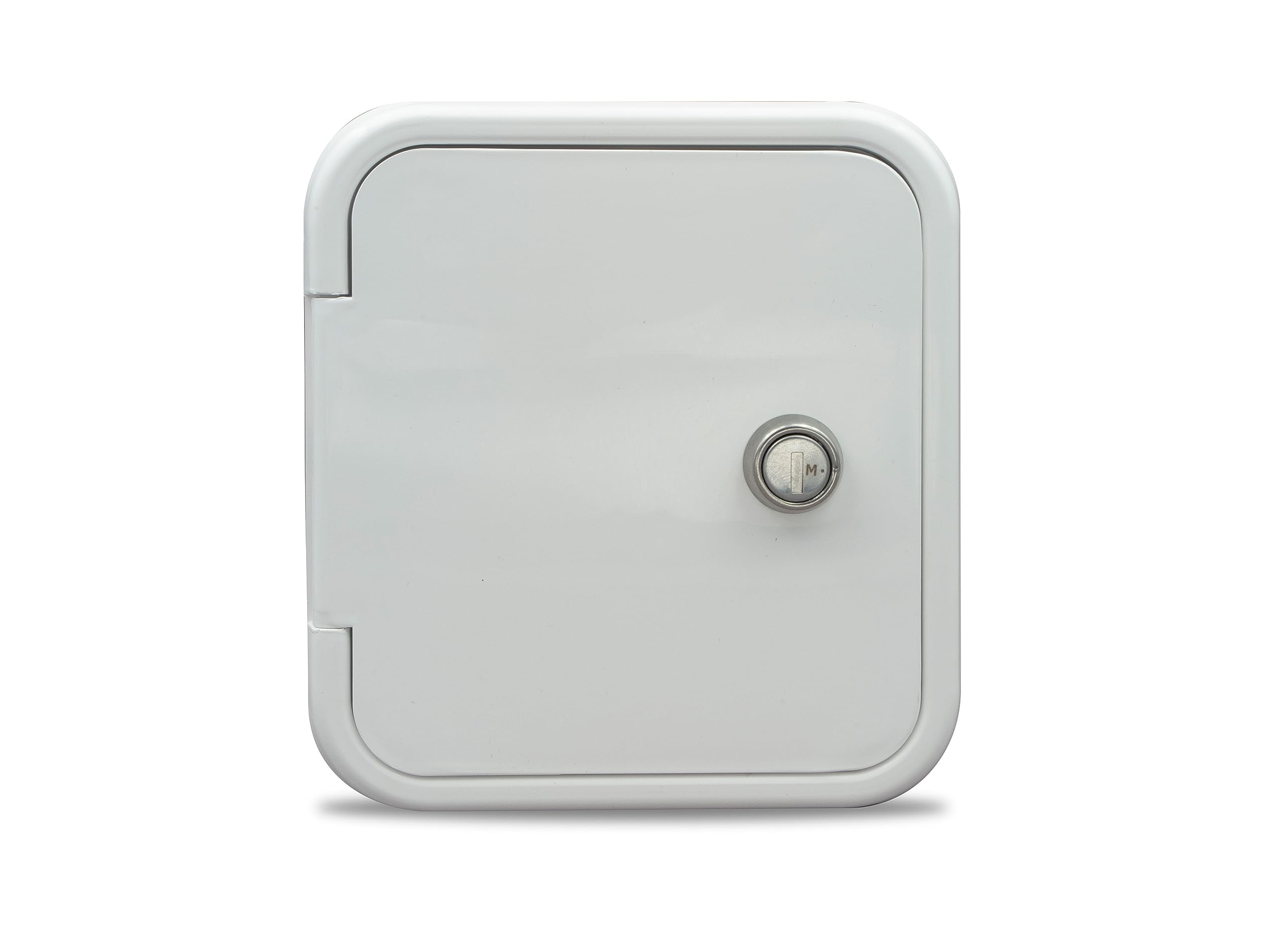 Gravity Water Fill Hatch B&B Molders, 94251 with Key Lock – Polar White, UV-Stable Acrylonitrile Construction, OEM Replacement – Made in USA