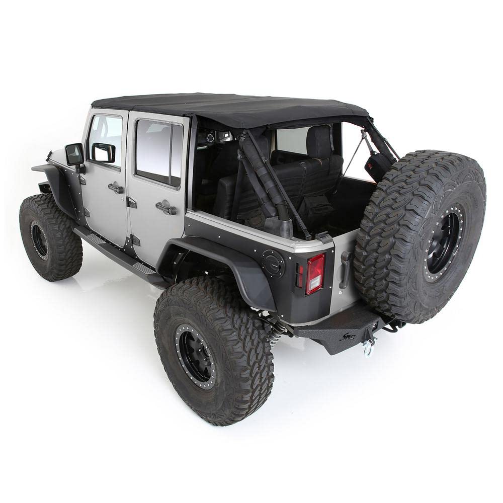 Black Diamond Smittybilt 9083135K Bowless Combo Top w/Tinted Windows 4 Door