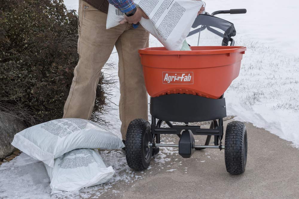 Commercial Agri-Fab 45-0548 Push Spreader 130 lb. Orange/Black