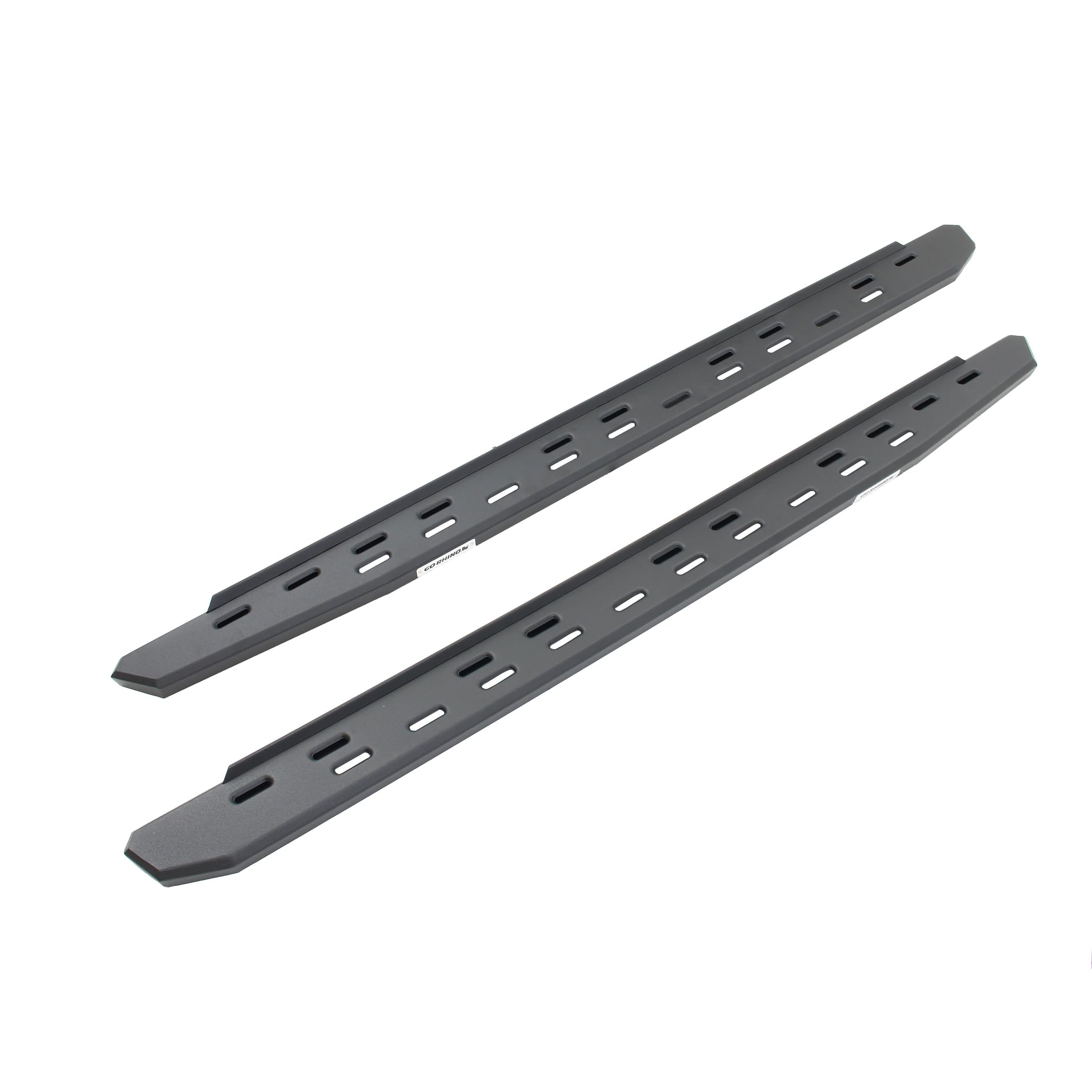 RB30 Slim Line Running Boards Go Rhino | 68", Galvanized Steel, Textured Black | 69600068SPC