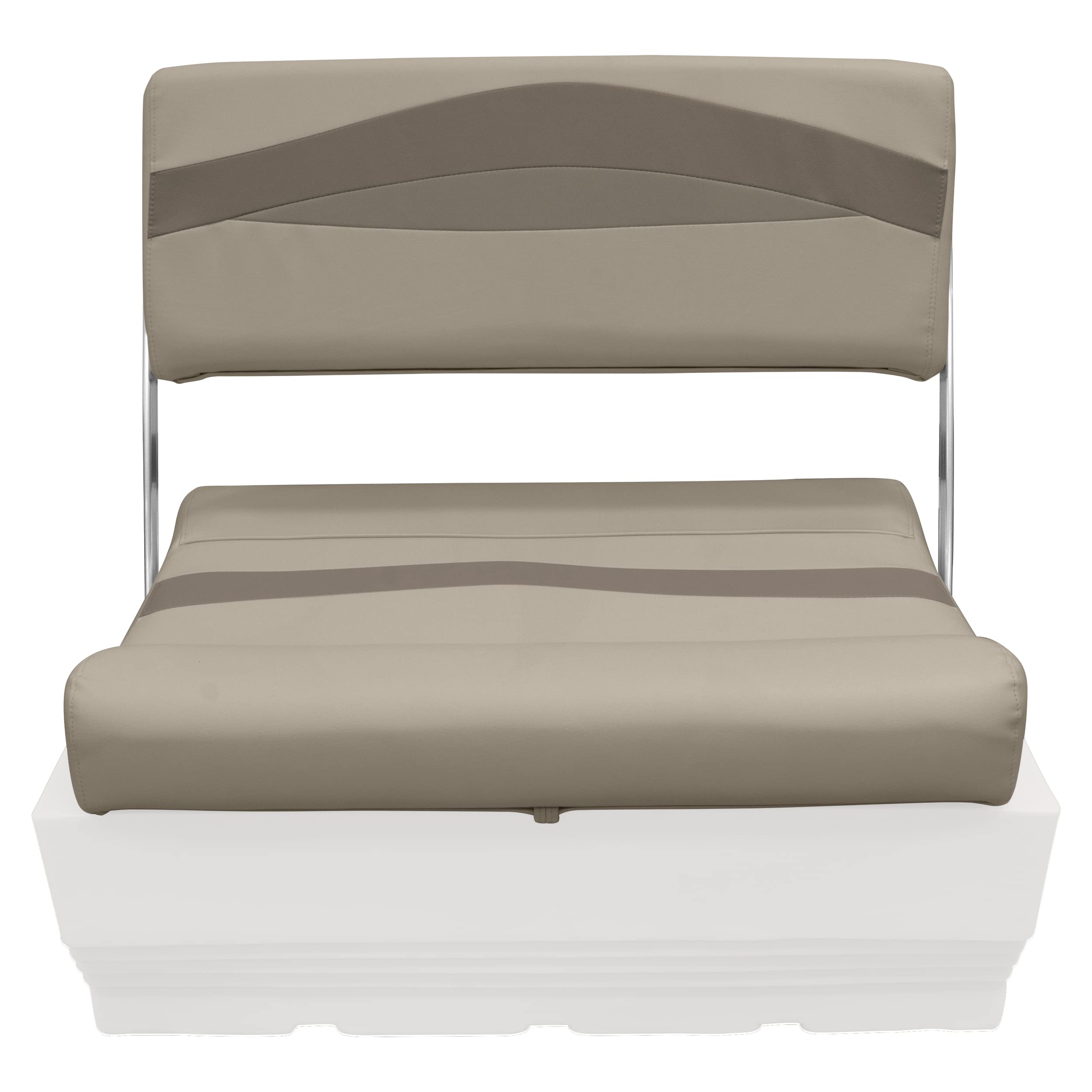Wise Premier Series BM1152-1749 Pontoon Flip-Flop Seat Cushion Set, Mocha Java/Café/Mushroom