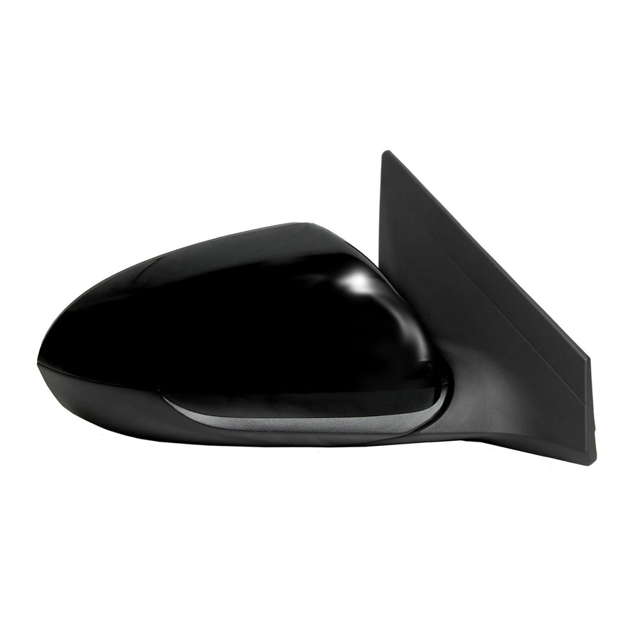 Fit System Side Mirror Passenger for Hyundai Elantra Sedan, US Built, Textured Black w/PTM Cover, Foldaway, w/o spot Mirror, Power