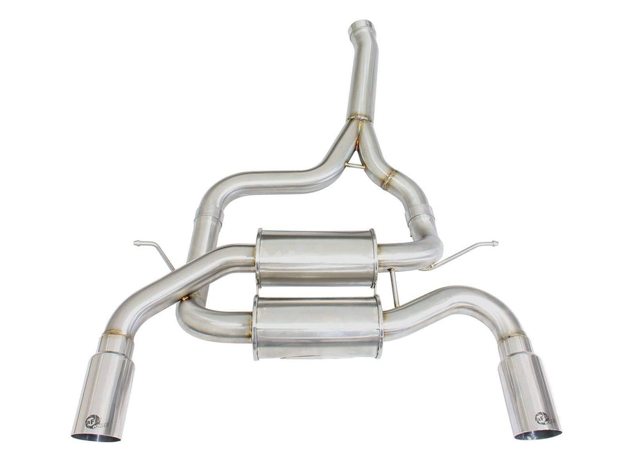 MACH Force-Xp aFe Power 2.5" 304 Stainless Steel Axle-Back Exhaust System with Polished Tips