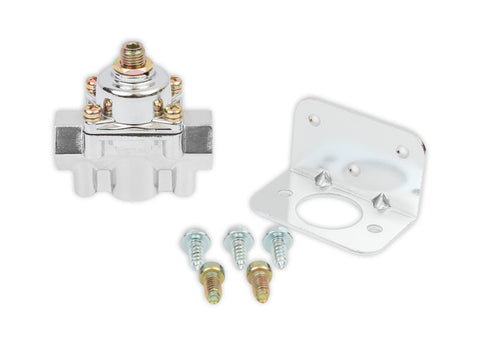 12-804 Holley Chrome Carbureted Fuel Pressure Regulator