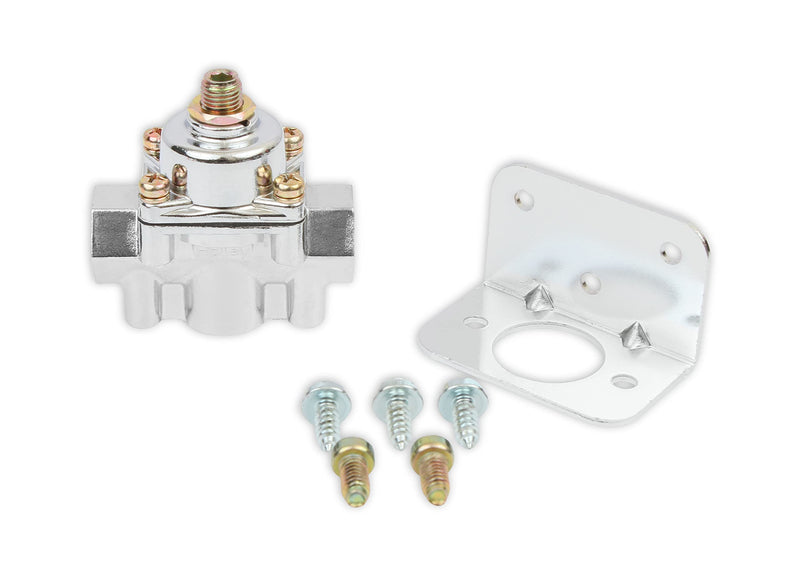 12-804 Holley Chrome Carbureted Fuel Pressure Regulator