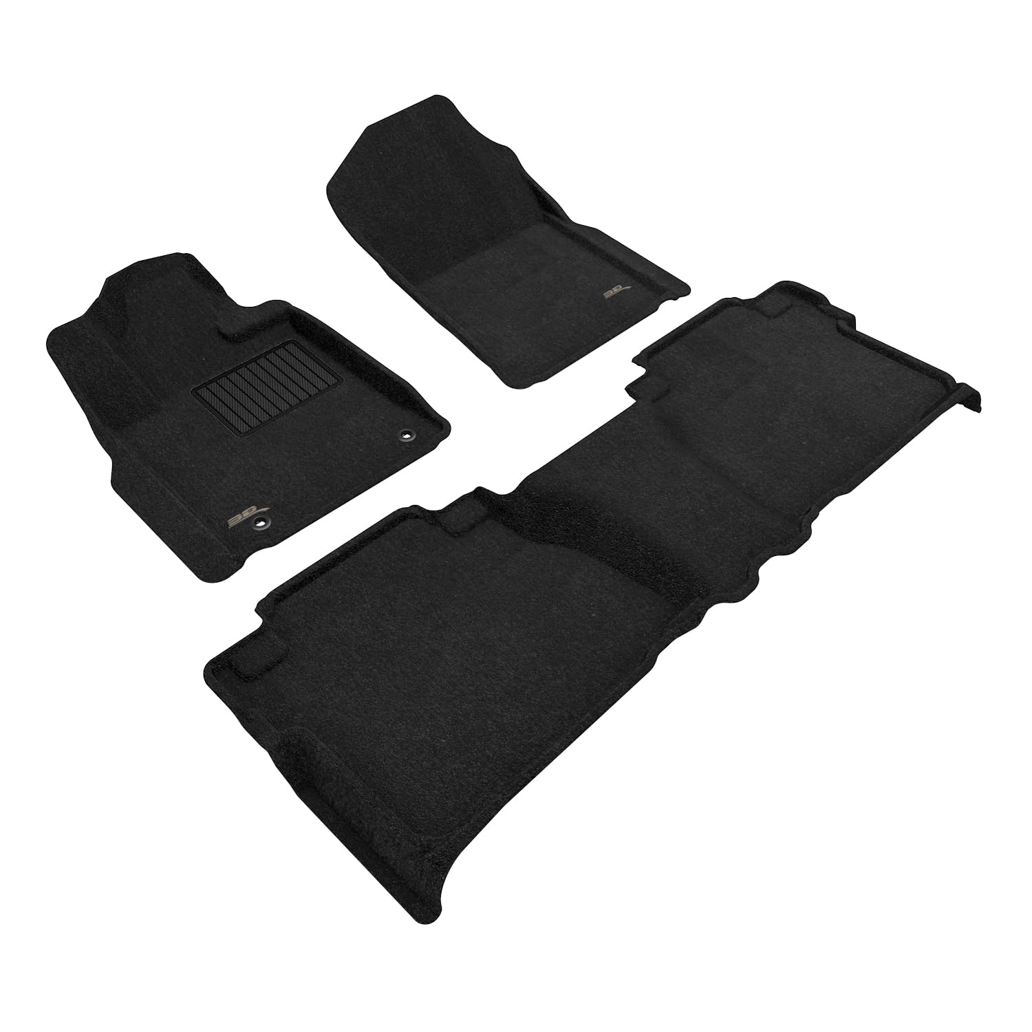 Elegant 3D MAXpider Floor Mat (Black) Compatible with Toyota Tundra Double CAB 2012-2013 - Full Set