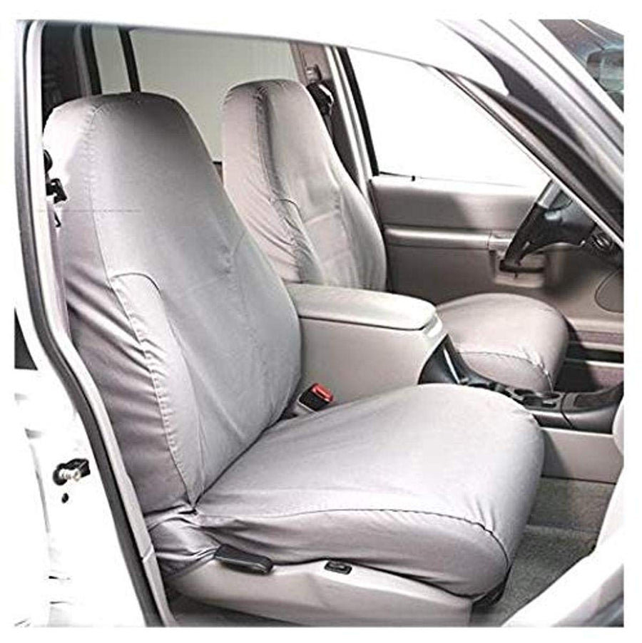 Covercraft SeatSaver Custom Fit Front Row Seat Cover for Select Ford F-250/Ford F-350 Super Duty Models - Waterproof (Grey)