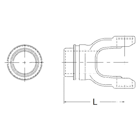 26-5155 Neapco Power Take Off Weld Yoke
