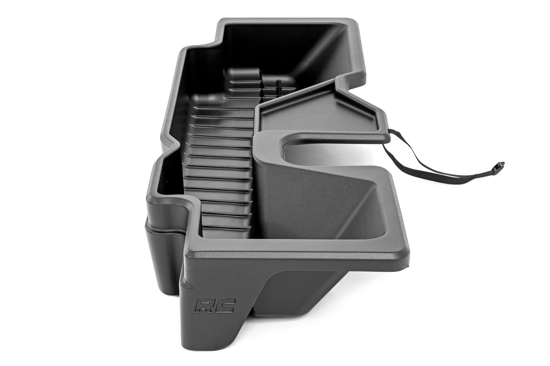 Rough Country Under Seat Storage for Crew Cab Ram 1500 (2019-2026) - Heavy-Duty Thermoplastic, Anti-Skid, Custom-Fit Rear Seat Organizer Tray
