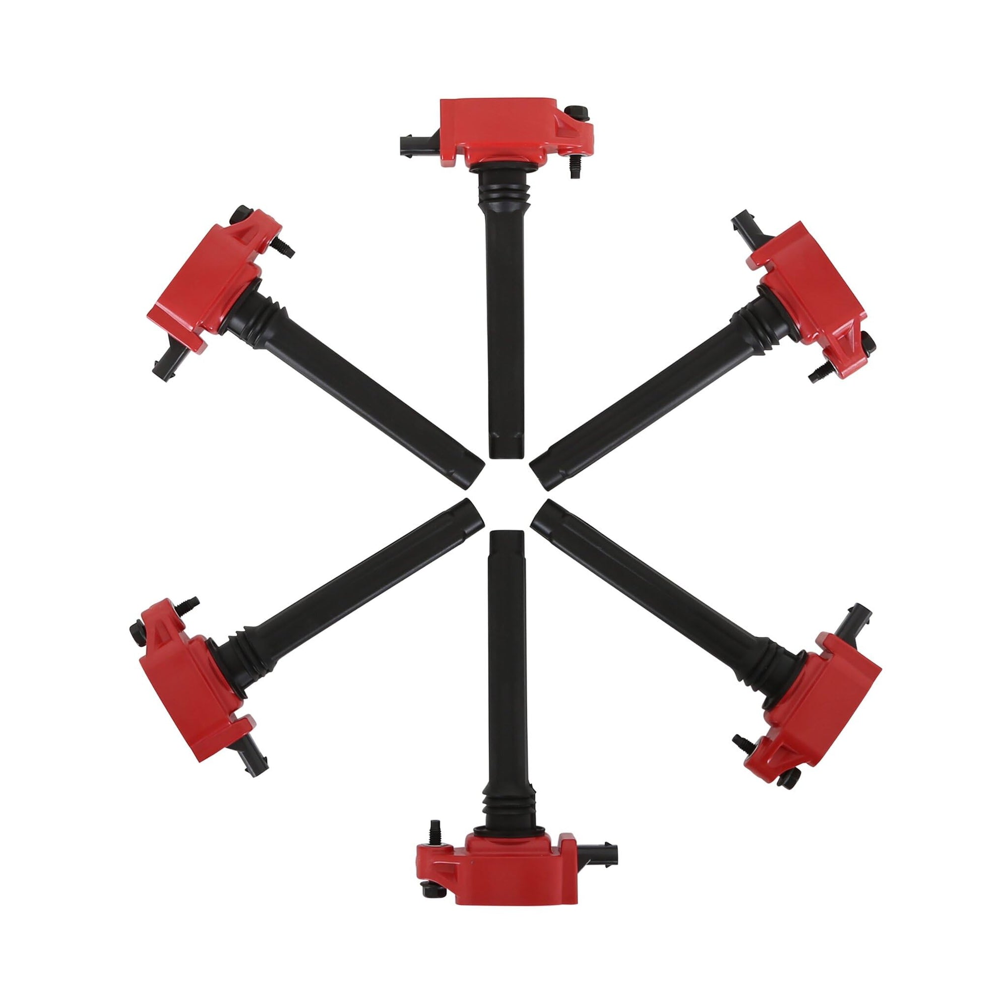 Blaster Series MSD 82736 Ignition Coils, Red, 6-pack