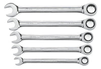 Ratcheting GEARWRENCH Combination Metric Wrench Set 5 Pc. 12 Point - 93004D