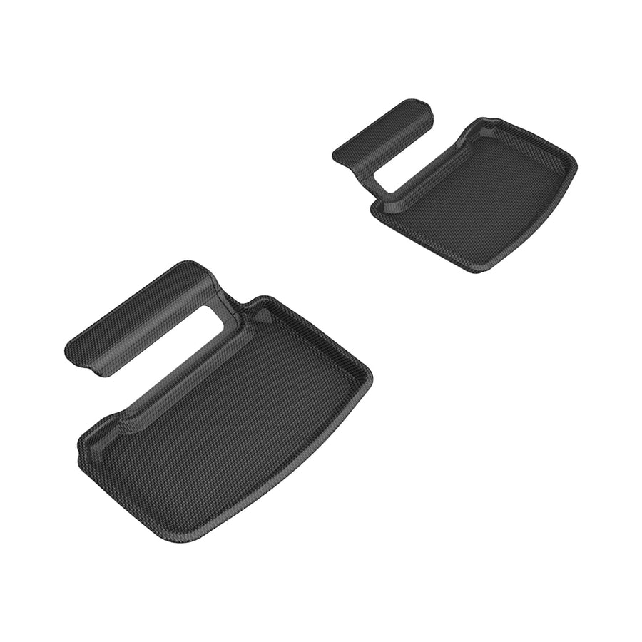 Kagu Floor Mat 3D MAXpider Custom Fit (Black) Compatible with Porsche Taycan (9J1) 2020-2025 - Second Row R2