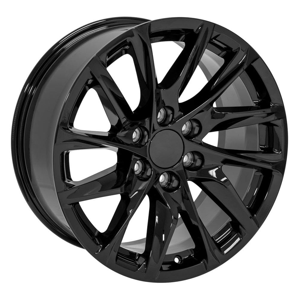 20 Inch OE Wheels CA90 Rim Fits Escalade Style 6x139.7 20x9 Gloss Black - Hollander 4875 (1)