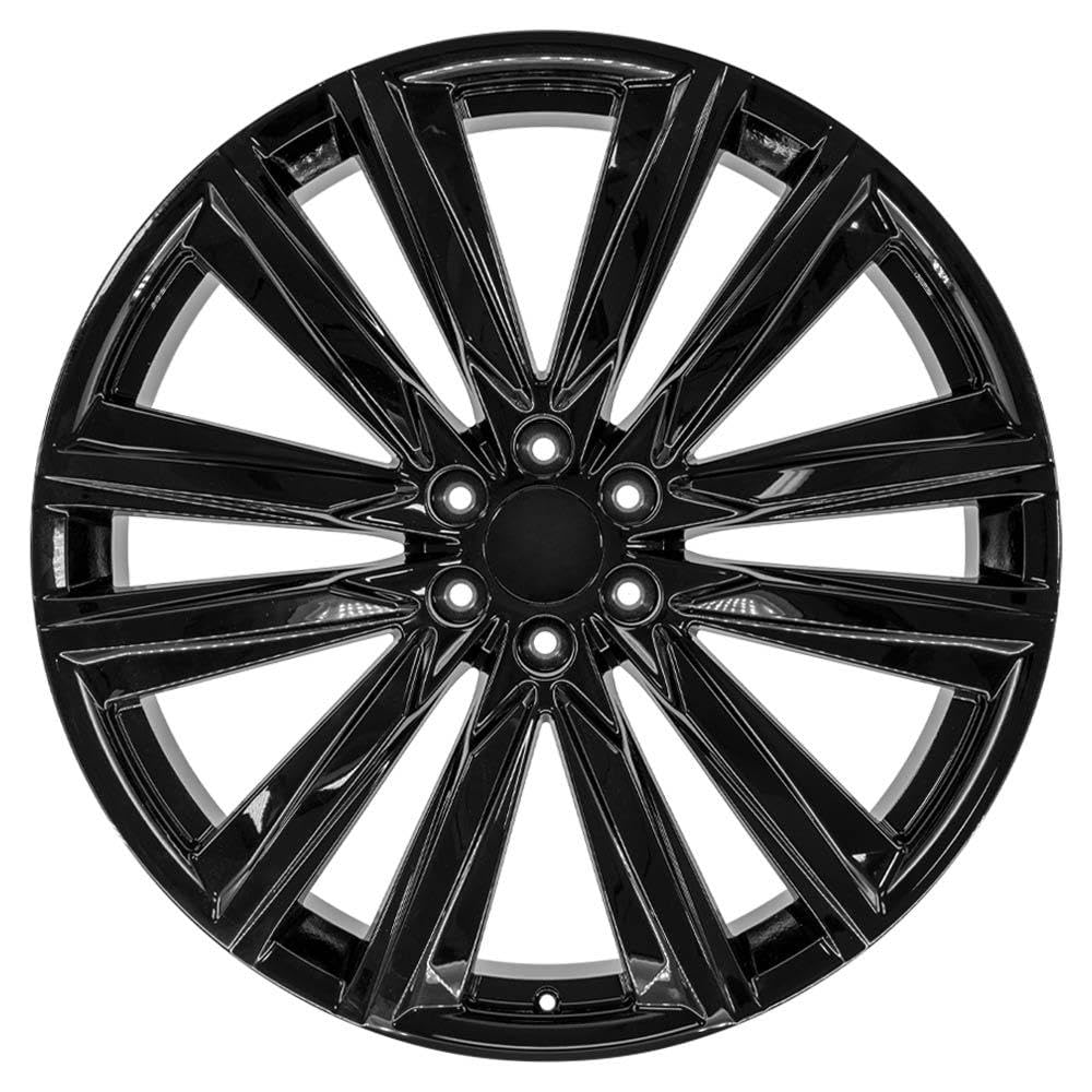 26 Inch OE Wheels CA91 Rim Fits Escalade Sport Style 6x139.7 26x10 Gloss Black - Hollander 4869 (1)