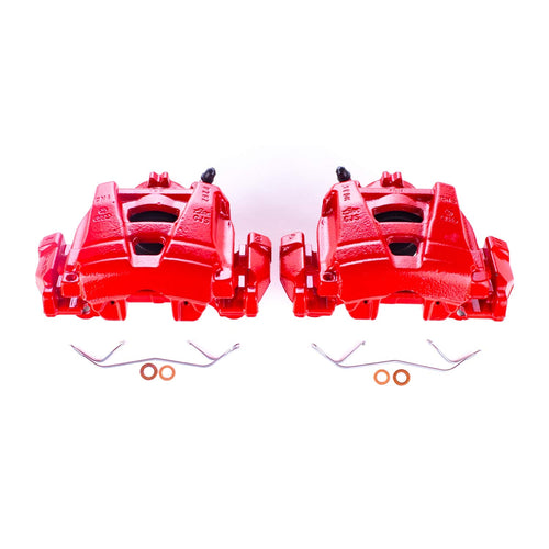 Power Stop S6156 Front Pair of High-Temp Red Powder Coated Calipers For Audi Q3, Audi Q3 Quattro, VW Passat, VW Tiguan, VW Tiguan Limited [Model Specific]
