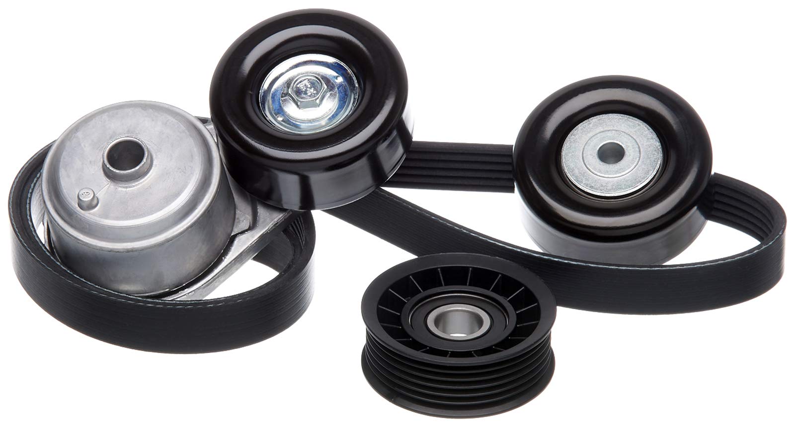 Complete Gates Serpentine Belt Drive Component Kit - fits 2001 Chevrolet Silverado 2500 HD & 3500 with 6.6L V8 Turbo Diesel Engine