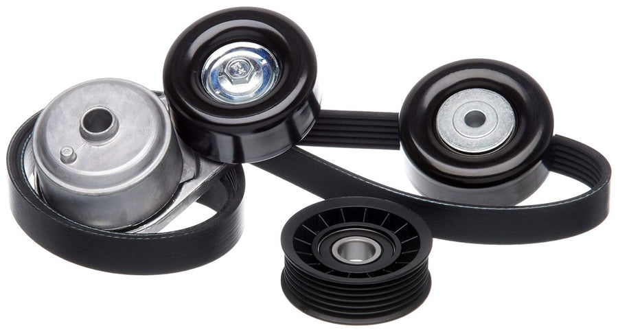Complete Gates Serpentine Belt Drive Component Kit - fits 2001 Chevrolet Silverado 2500 HD & 3500 with 6.6L V8 Turbo Diesel Engine