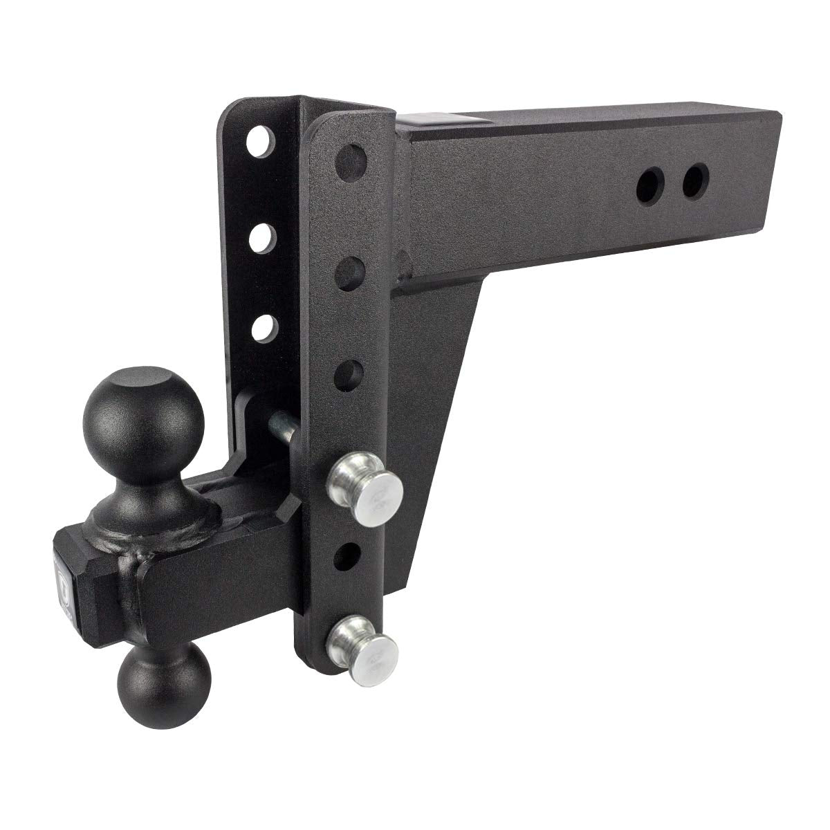 3.0" Adjustable Heavy Duty Trailer Hitch - BulletProof Hitches (22,000 lb. Rating) - 6" Drop/Rise Trailer Hitch with 2" & 2-5/16" Dual Ball - Powder Coat, Solid Steel, Corrosion-Resistant