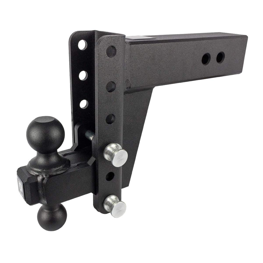 3.0" Adjustable Heavy Duty Trailer Hitch - BulletProof Hitches (22,000 lb. Rating) - 6" Drop/Rise Trailer Hitch with 2" & 2-5/16" Dual Ball - Powder Coat, Solid Steel, Corrosion-Resistant