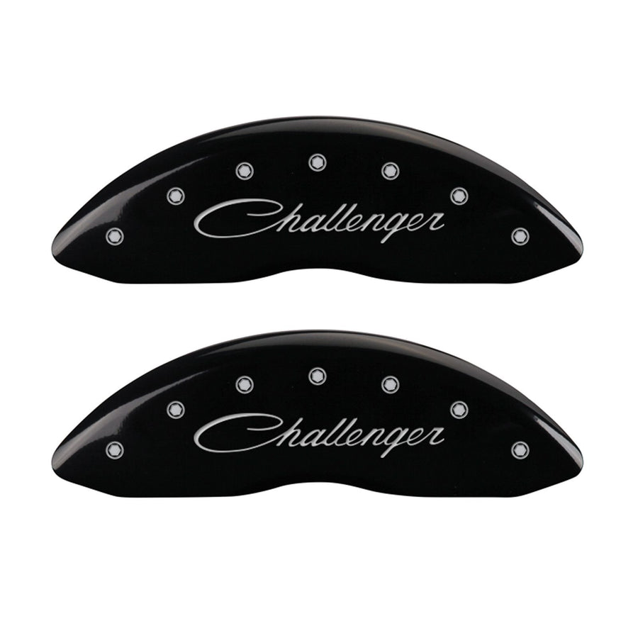 Caliper Covers MGP 12001SCLRBK with Black Powder Coat Finish, (Set of 4)