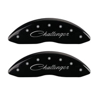 Dodge Caliper Covers MGP Caliper Covers 12088Sclrbk: Black, Challenger (Cursive) / Rt 4 Pack