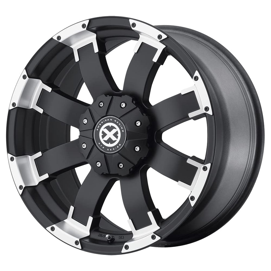 AX191 17X9 6X5.0 S-BLK MACH 20MM - ATX Series AX19179065720