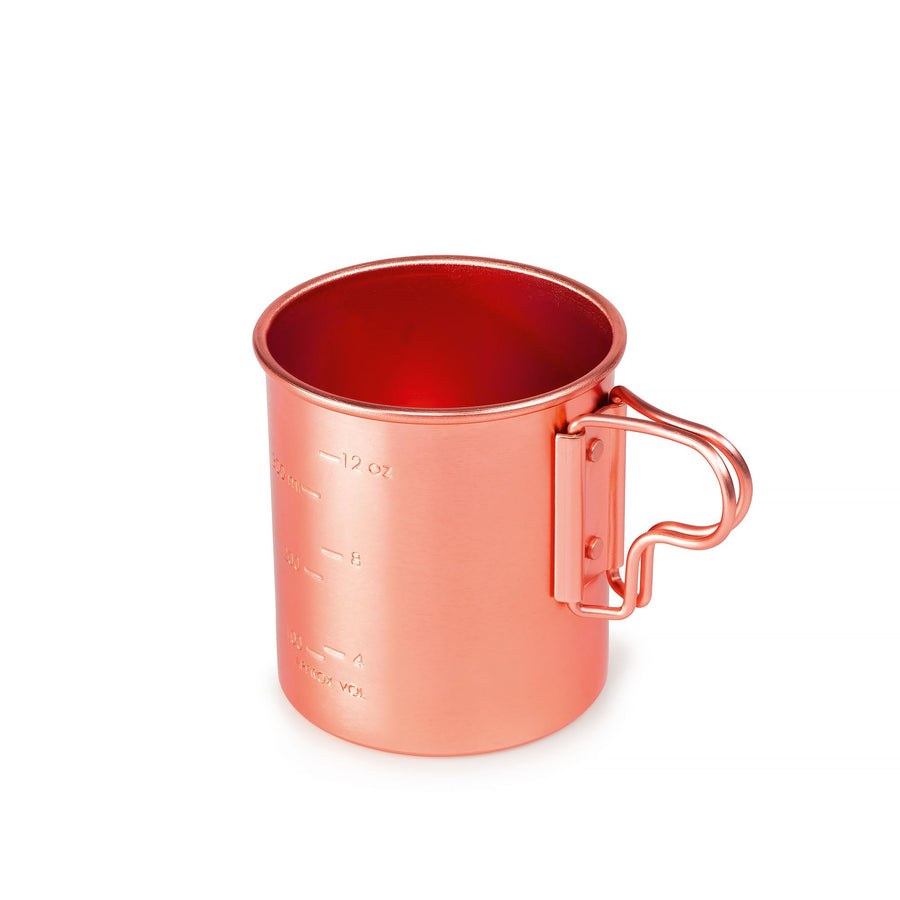 Bugaboo GSI Outdoors 43216 Camping Cup - Lightweight Anodized Aluminum Mug with Folding Handles, Hiking & Travel Gear, 14 fl. oz. - Copper