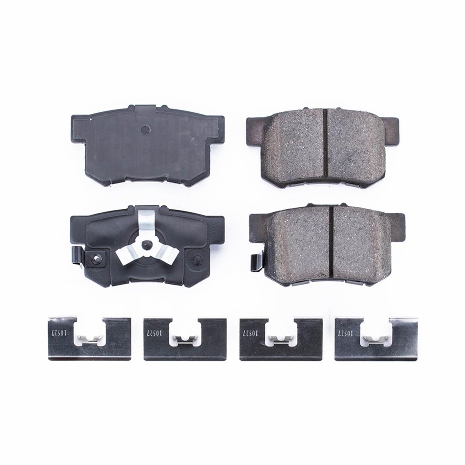 Power Stop Front Brake Kit For Acura RDX 2010-18 |Honda Accord Crosstour 2010-11 |CR-V 2005-16 |Crosstour 2012-15 - Brake Pads Ceramic With Installation Hardware, 17-1086