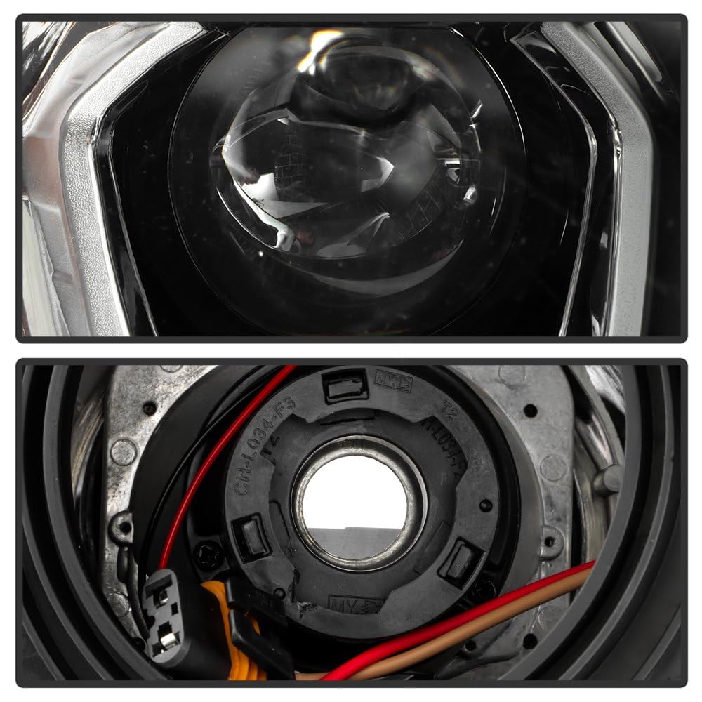 Ford Escape Spyder (POE) 17-19 w/LED DRL Chrome Bezel Headlight - OE Right