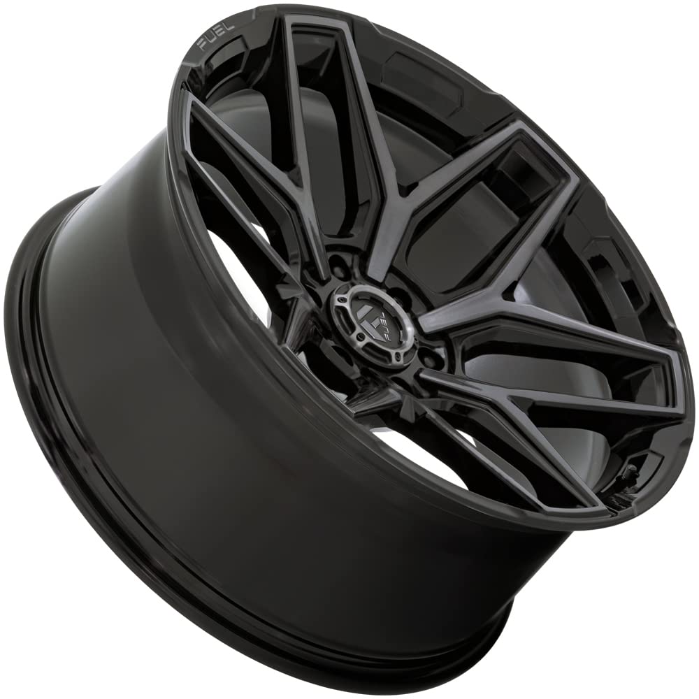 FLUX FUEL OFF-ROAD 17X9 6X135 5.04 1mm GLOSS BLACK BRUSHED FACE WITH GRAY TINT - FC854BT17906301