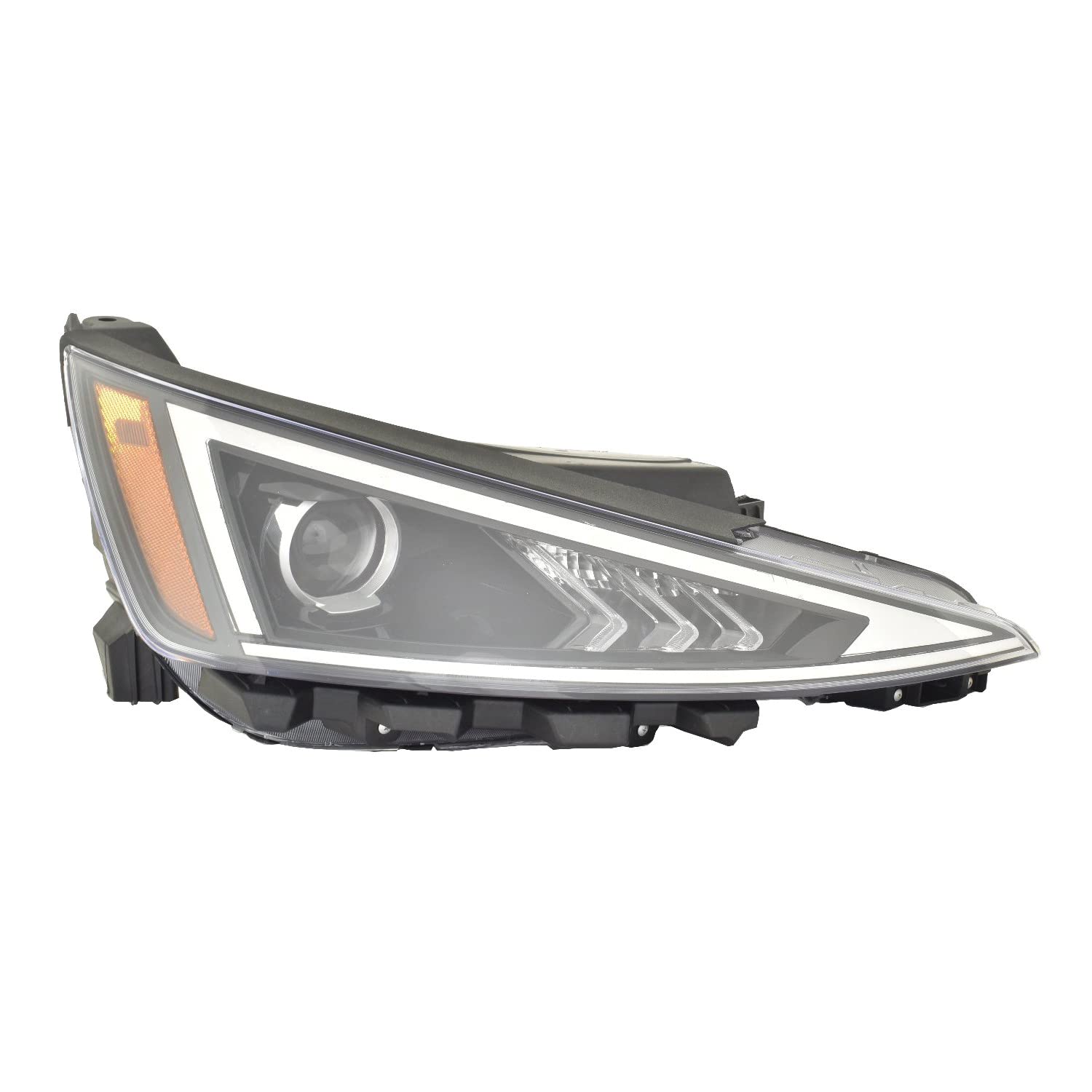 Hyundai Elantra Sedan 19-20 Headlight without LED Day time Running Light US Built Passenger Side CAPA | DOT Certified ACK 92102-F3500 | HY2503233C