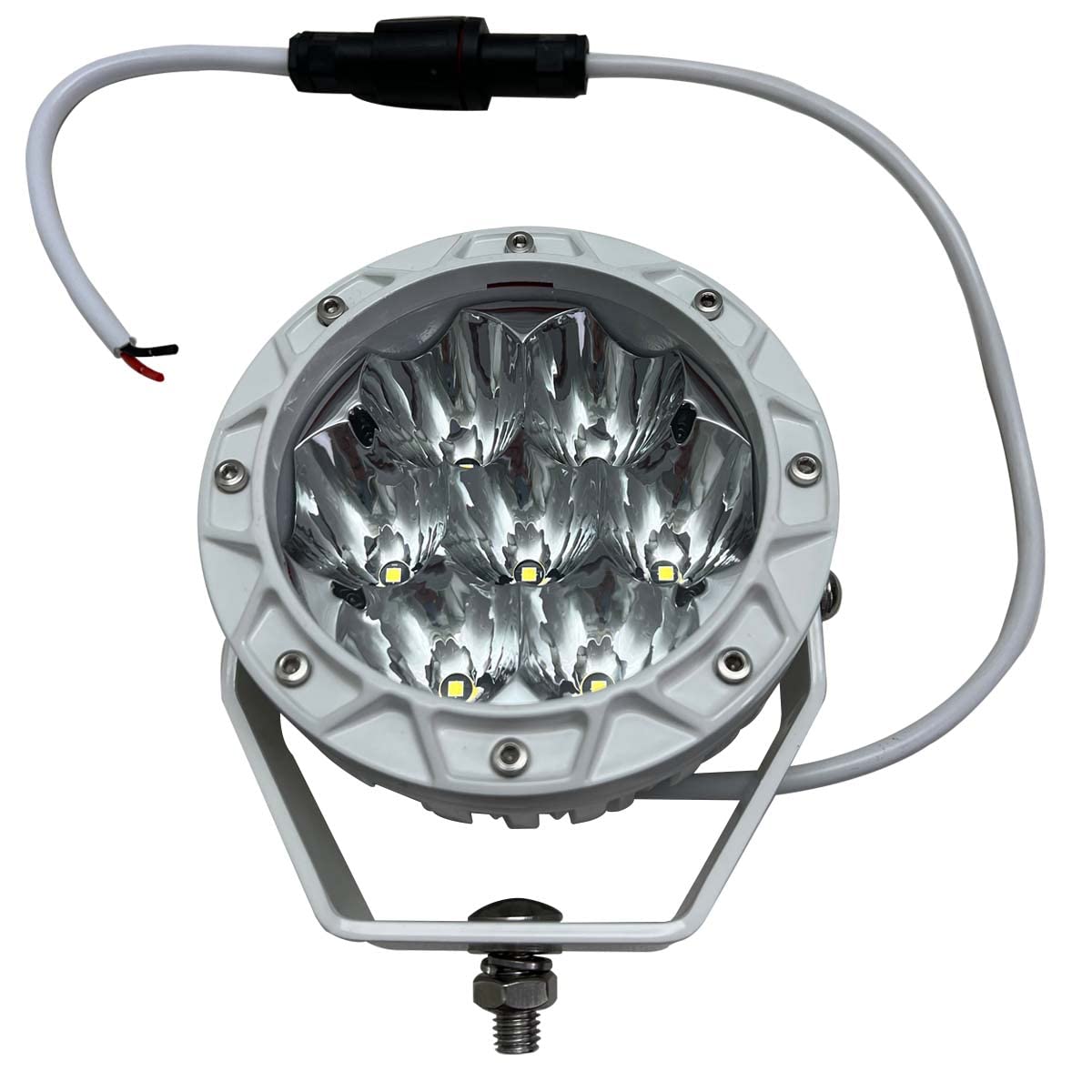 Marine Sport Lighting PRO Grade Marine Stern Light Fit 5.5 inch High Power Round Docking or Spreader MS5LEDWL