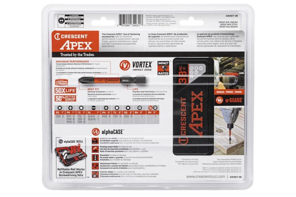 Set, APEX LEGENDS Fastening, 38Pc, Vorex, W/Bonus Ug Bh (CAVSET-38)